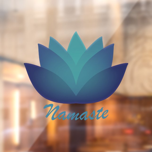 Namaste Lotus Flower  Window Cling (Sheet 2)