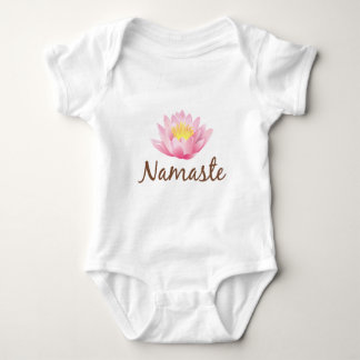 Namaste Lotus Flower Yoga Baby Bodysuit