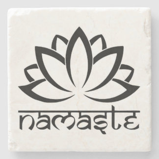 Namaste, Lotus Flower, Yoga, Spiritual Coasters