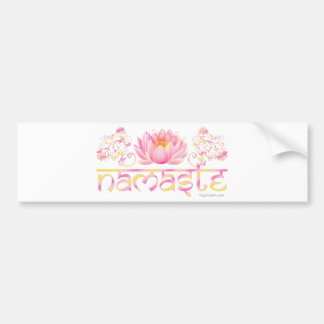 Namaste lotus new bumper sticker