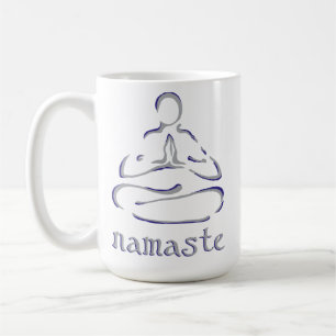 Namaste Lotus Pose Yoga Coffee Mug