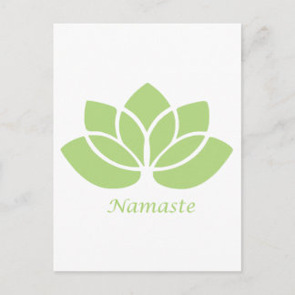 Namaste Lotus Postcard