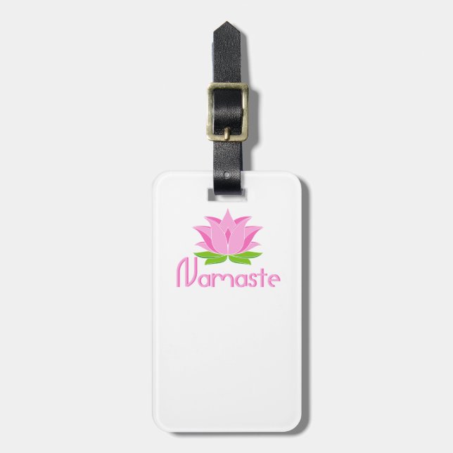 Namaste Luggage Tag (Front Vertical)