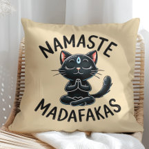 "Namaste Madafakas" Funny Cat Lovers
