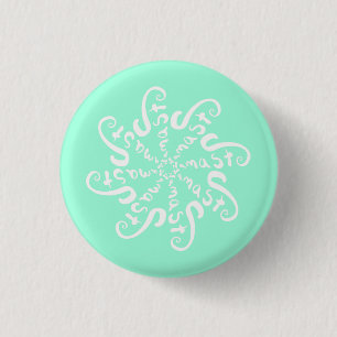 Namaste Mandala 3 Cm Round Badge