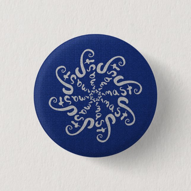 Namaste Mandala 3 Cm Round Badge (Front)