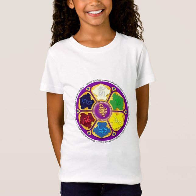 Namaste Mandala - purple T-Shirt (Front)