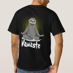 Namaste Meditating Yoga Sloth T-Shirt