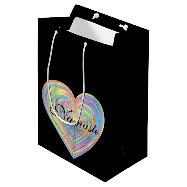 Namaste Medium Gift Bag (Front Angled)