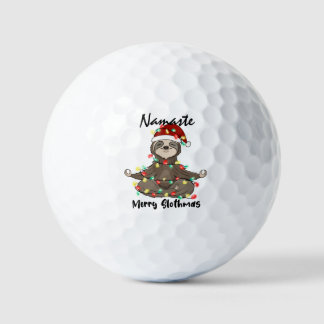 Namaste Merry Slothmas Entangled Golf Balls