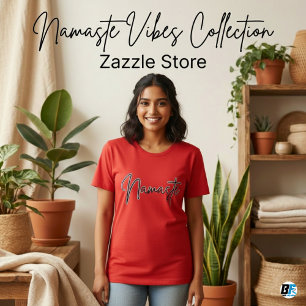 Namaste   Modern Spiritual Meditation Yoga T-Shirt