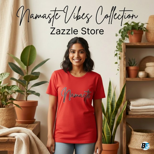 Namaste | Modern Spiritual Meditation Yoga T-Shirt (Creator Uploaded)