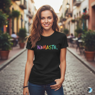 Namaste Modern Spiritual Meditation Yoga T-Shirt