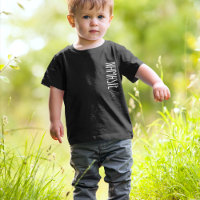 Namaste modern text black and white kids