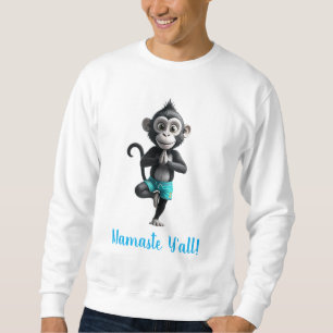 Namaste Monkey Yoga  Sweatshirt