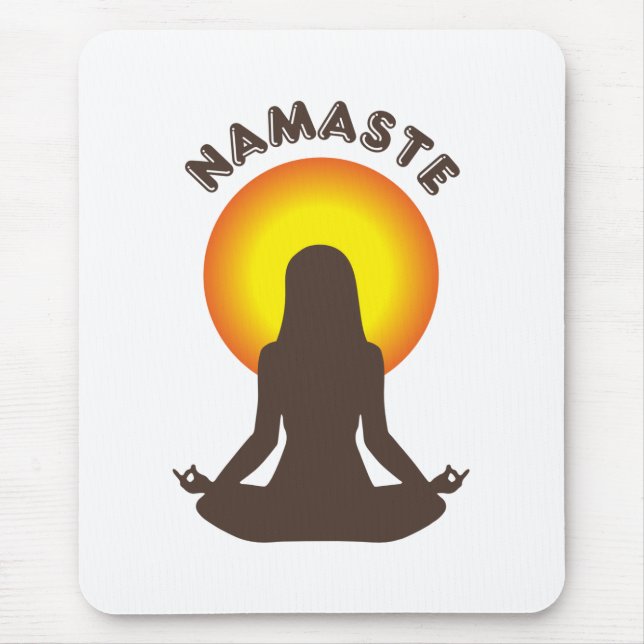 Namaste Mouse Mat (Front)