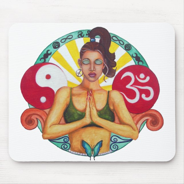 Namaste Mouse Mat (Front)