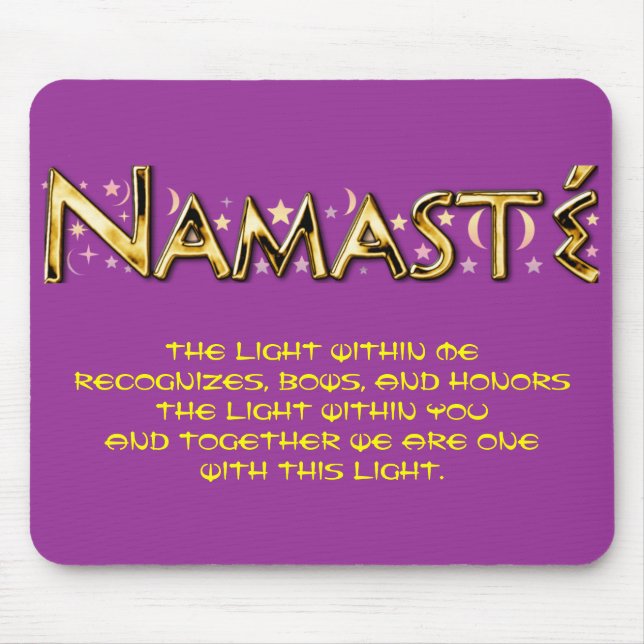 Namasté Mouse Mat (Front)