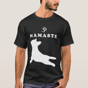 Namaste Om Symbol French Bulldog Yoga For Women T-Shirt