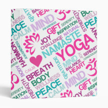 Namaste, Peace and Harmony Pink YOGA Pattern