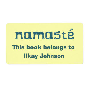 Namaste Personalised Bookplate