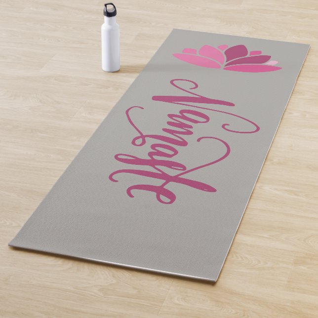 Namaste Pink Lotus Yoga Mat (In Situ)