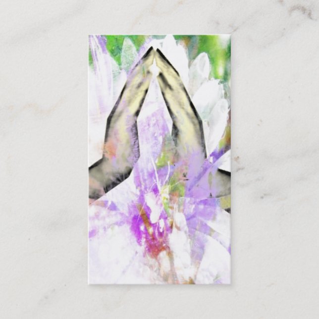 Namaste Prayer Praying Hands Business Cards (Front)