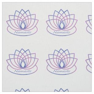 Namaste Purple and Pink Lotus Flower Fabric