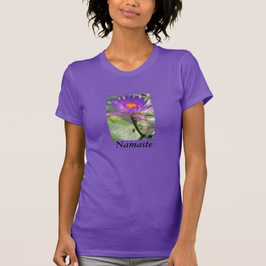 Namaste Purple Lotus Blossom T-shirt