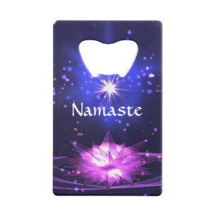 Namaste Quote Purple Crystal Lotus & Star