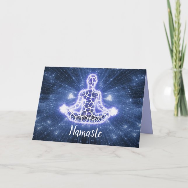 Namaste Quote Thank You Yoga Meditation Metaphysic Card (Front)