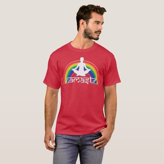 Namaste Rainbow Intentions T-Shirt (Front Full)