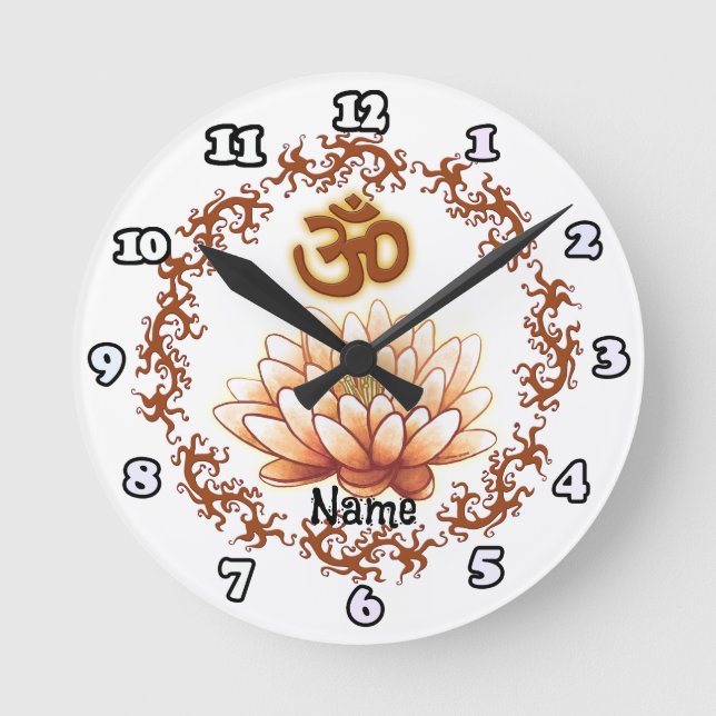 Namaste Round Clock (Front)