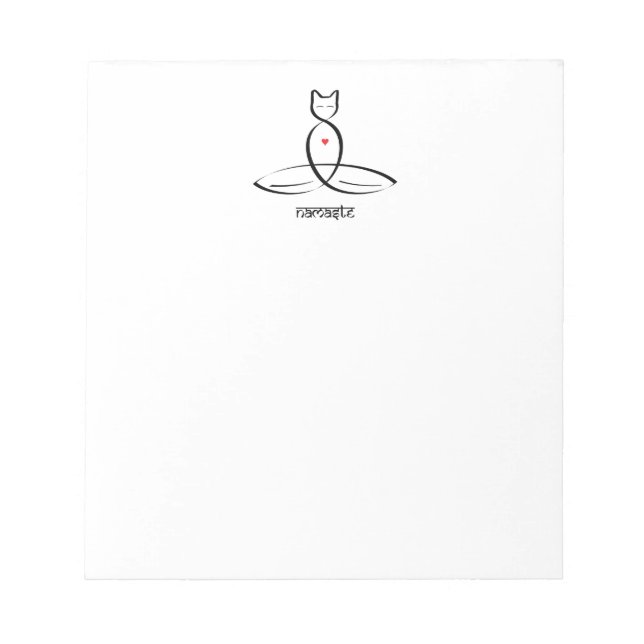 Namaste - Sanskrit style text. Notepad (Front)