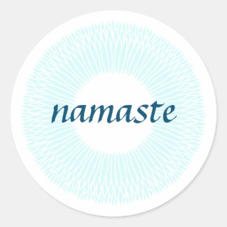 Namaste Small Round Sticker