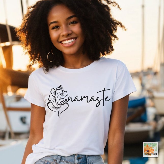 namaste spiritual gift meditation yogi girl T-Shirt (Creator Uploaded)