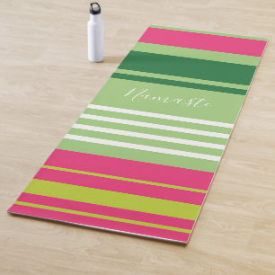 Namaste  Stripes Yoga Mat