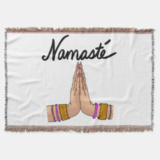 Namaste' Throw Blanket
