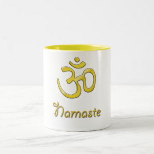 namaste Two-Tone coffee mug
