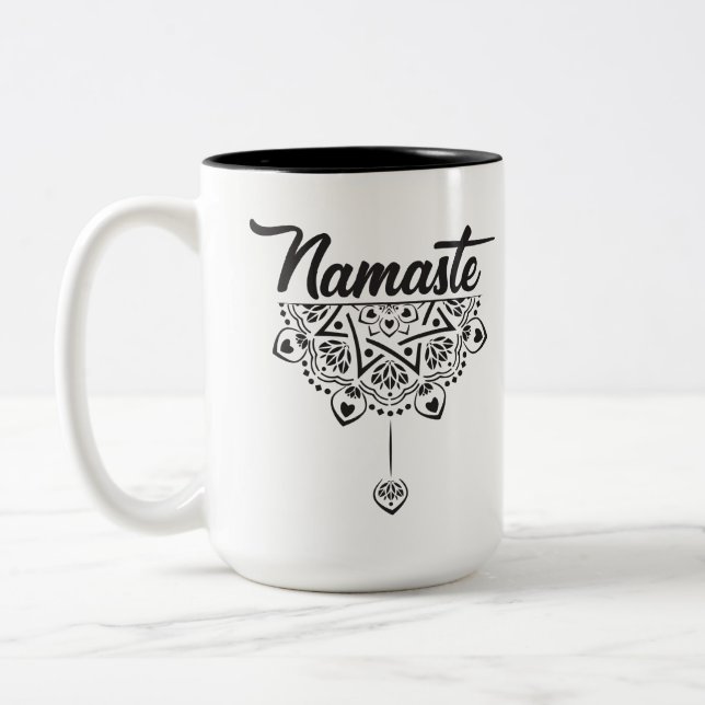 Namaste Two-Tone Coffee Mug (Left)