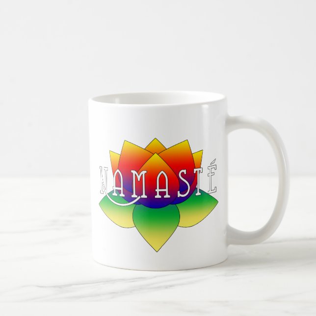 Namaste Vivid Lotus Yoga Mug (Right)