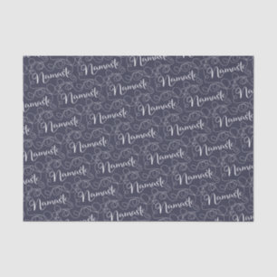 NAMASTE white seamless pattern with LINES Tissue Paper