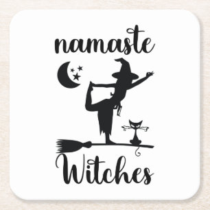 Namaste Witches Halloween Coaster