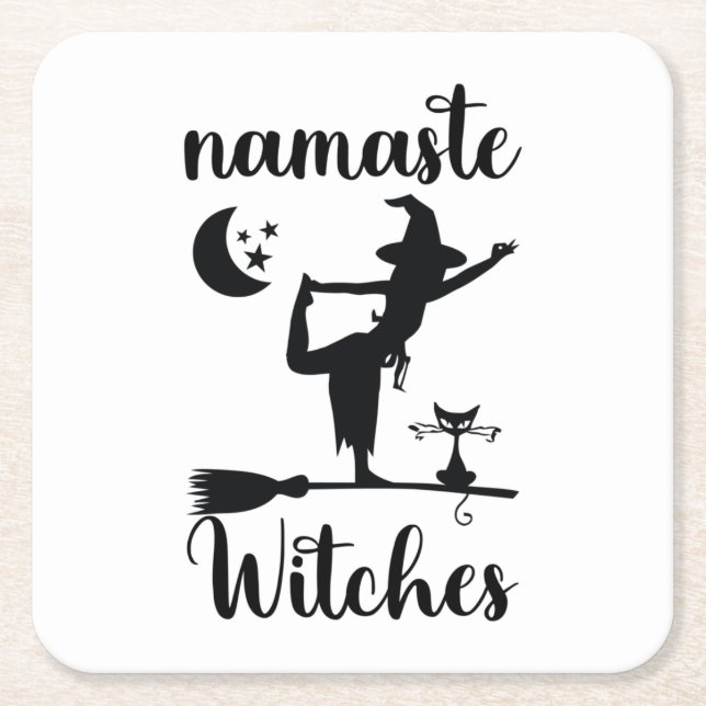 Namaste Witches Halloween Coaster (Front)