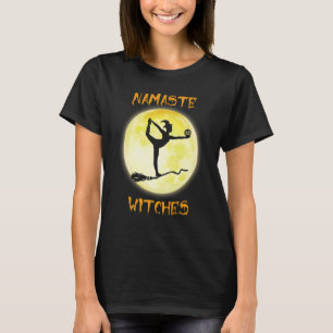 Namaste Witches Halloween Yoga Costume Women T-Shirt
