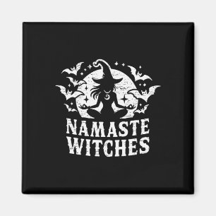 Namaste Witches Yoga Halloween Meditation  Magnet