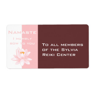 Namaste with lotus flower