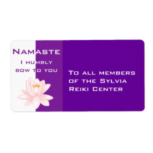 Namaste with lotus flower
