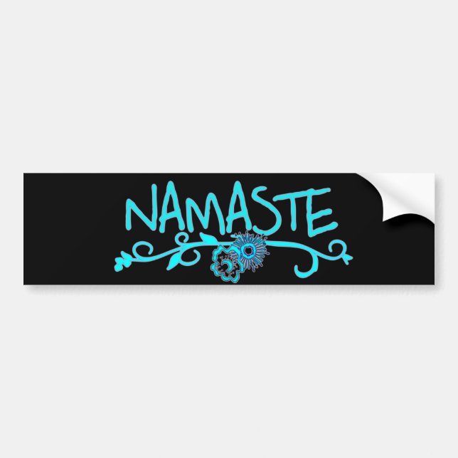 Namaste Yoga Bumper Sticker (Front)