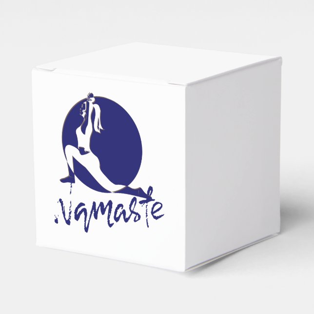 Namaste, yoga favour box (Front Side)
